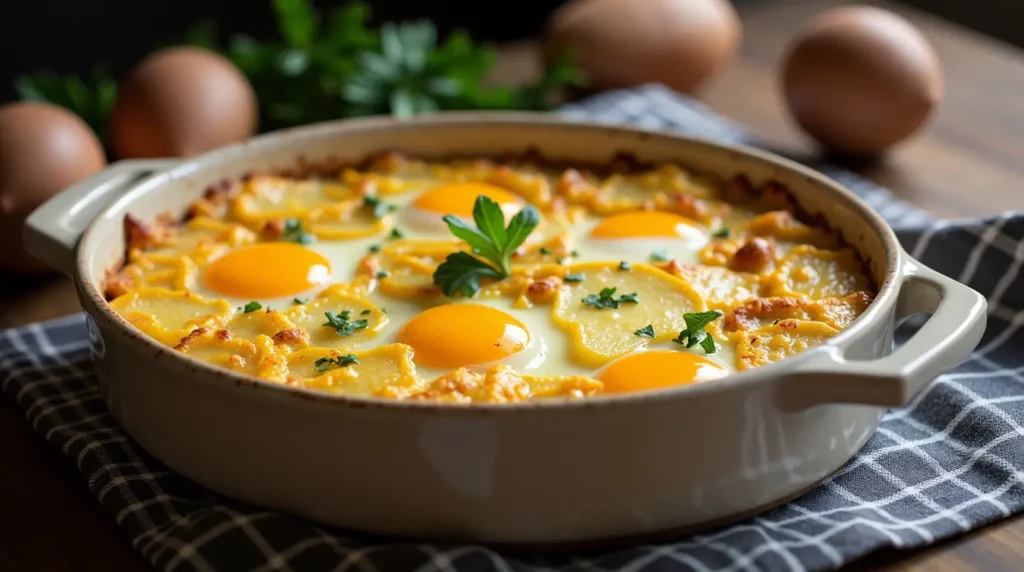 Egg casserole with potatoes